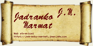 Jadranko Marmat vizit kartica